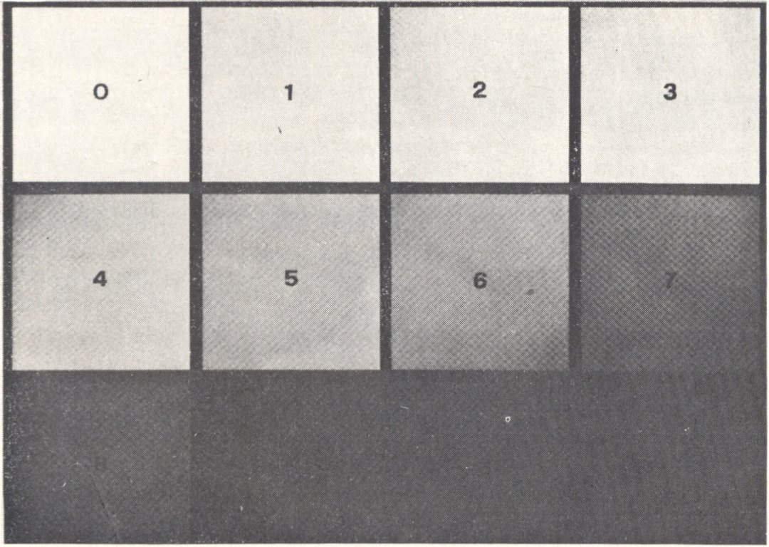 118. Ян Диббетс. Белая стена. 12 фотографий, сделанных при различной выдержке. 1971