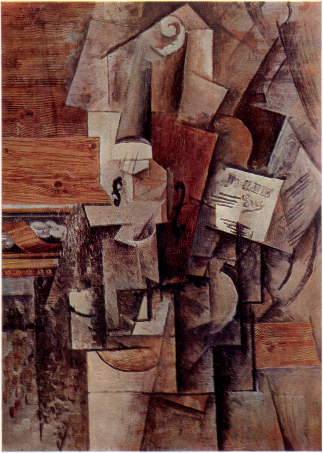 7. Пабло Пикассо. Скрипка (Jolie Eva). 1912