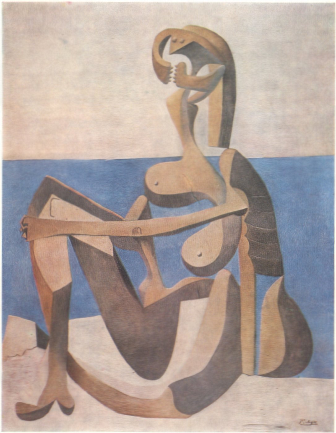 31. Пабло Пикассо. Женщина на берегу моря. 1929
