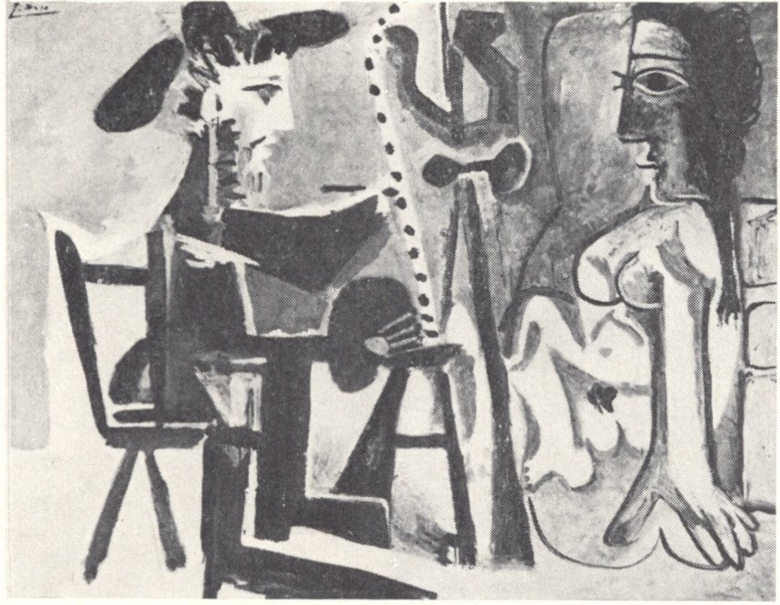 45. Пабло Пикассо. Художник и модель. 1963