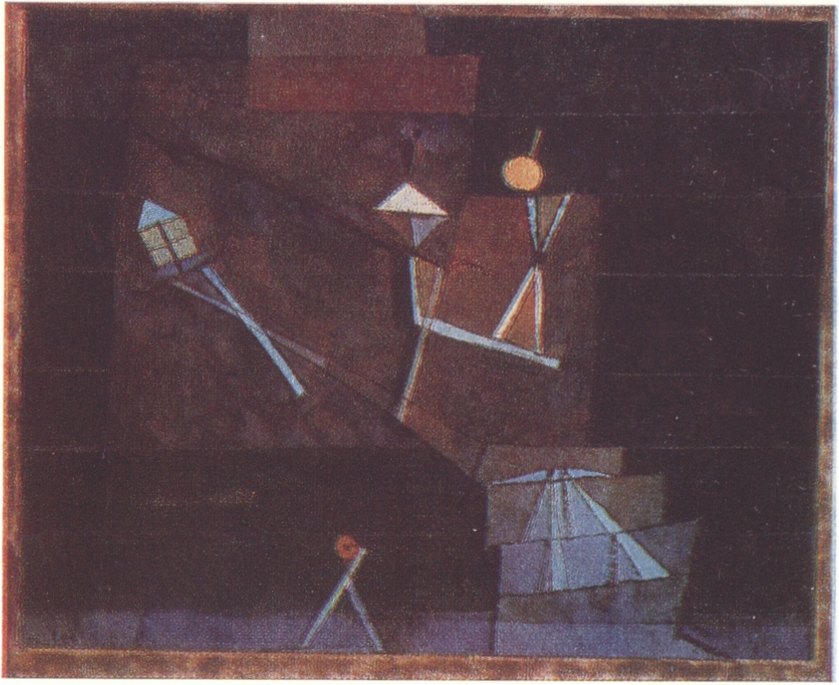 73. Пауль Клее. Упражнение в синем и оранжевом. 1924