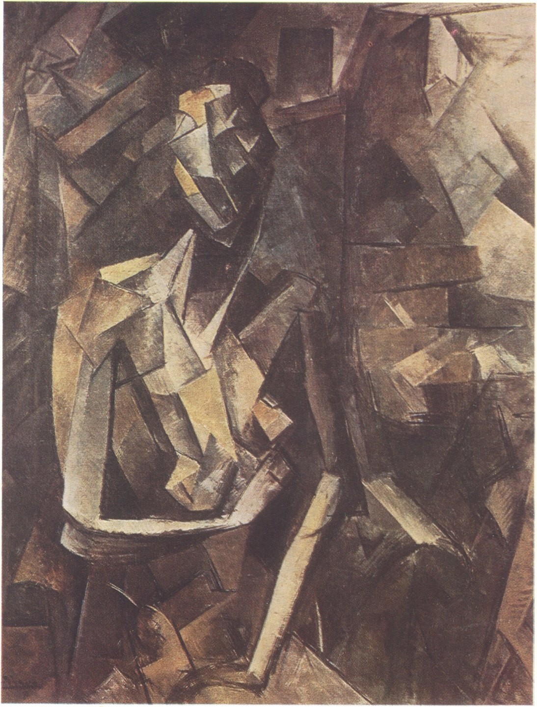 1. Пабло Пикассо. Сидящая обнаженная. 1909