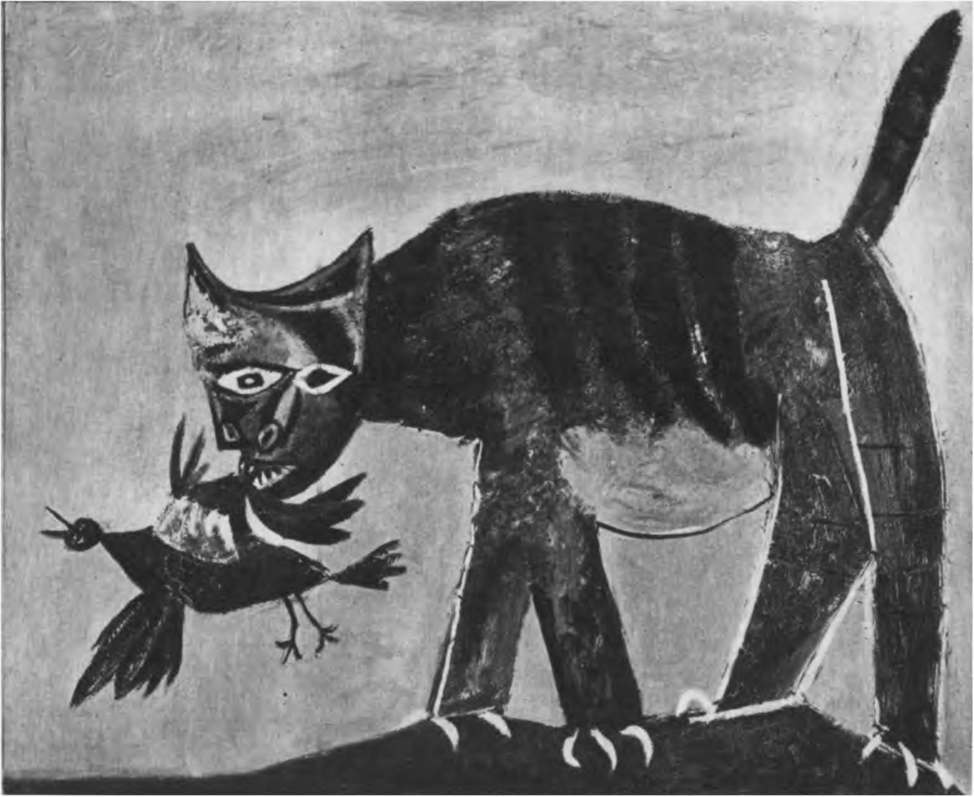 Кот и птица. 1939 г.