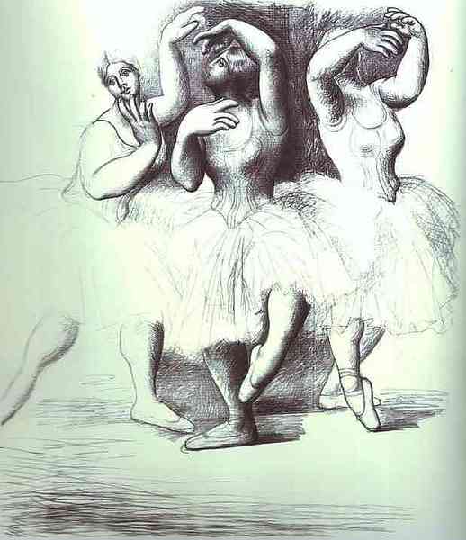 Пабло Пикассо "Три танцовщицы." (1919 год)