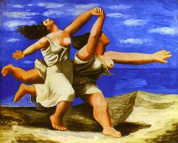 Пабло Пикассо "Женщины, бегущие по пляжу." (1922 год)