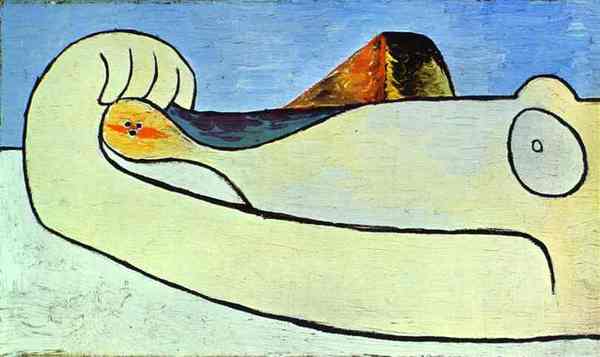 Пабло Пикассо "Обнажённая на пляже." (1929 год)