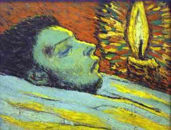 Пабло Пикассо "Смерть Касагемаса." (1901 год)