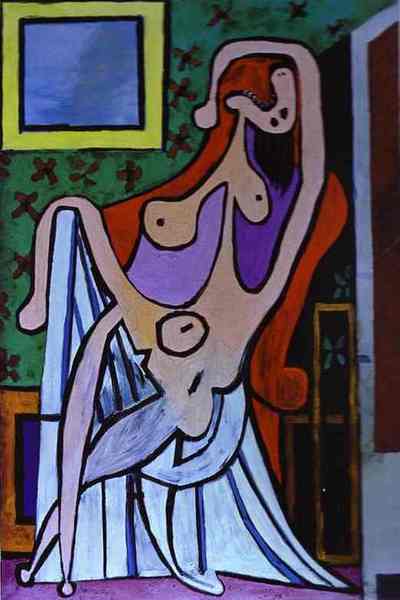 Пабло Пикассо "Обнаженная в кресле." (1929 год)