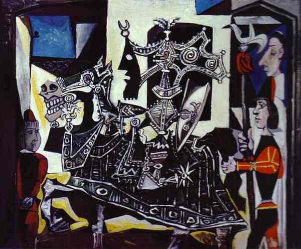 Пабло Пикассо "Рыцарь, паж и монах." (1951 год)