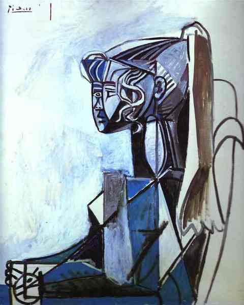 Пабло Пикассо "Портрет Сильветт." (1954 год)