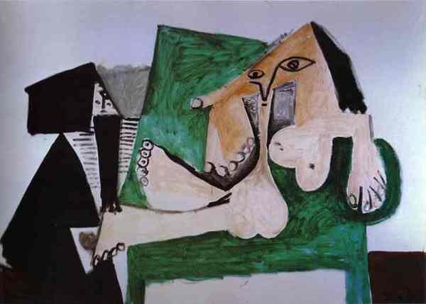 Пабло Пикассо "Обнаженная королева амазонок со служанкой." (1960 год)
