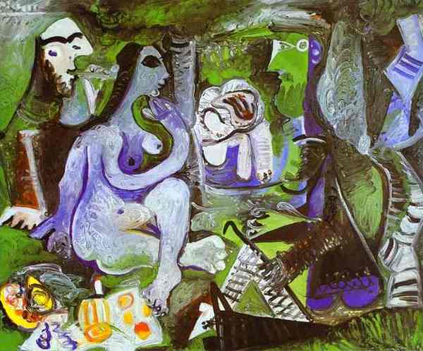 Пабло Пикассо "Завтрак на траве. По Мане." (1961 год)