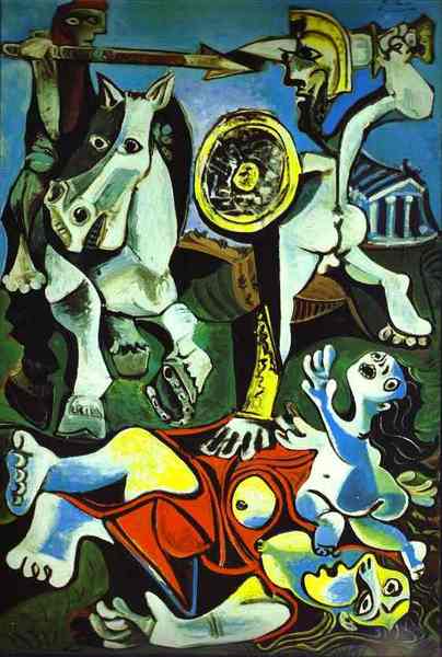 Пабло Пикассо "Насилие над Сабинианками." (1962 год)