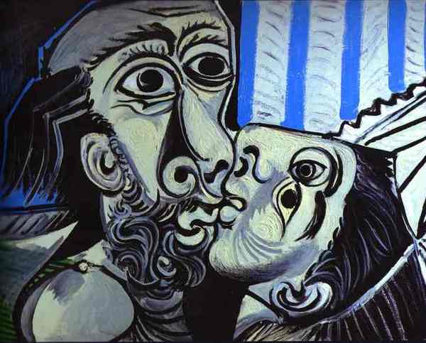 Пабло Пикассо "Поцелуй." (1969 год)