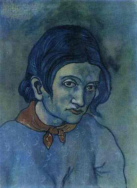 Пабло Пикассо "Голова женщины." (1902 год)