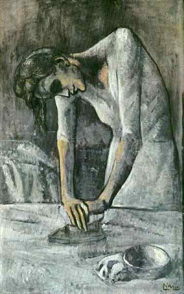 Пабло Пикассо "Гладильщица." (1904 год)