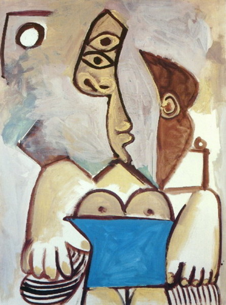 Пабло Пикассо "Сидящая обнаженная." (1971 год)