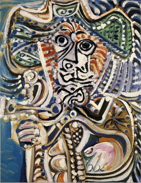 Пабло Пикассо "Мушкетер" (мужчина)." (1972 год)