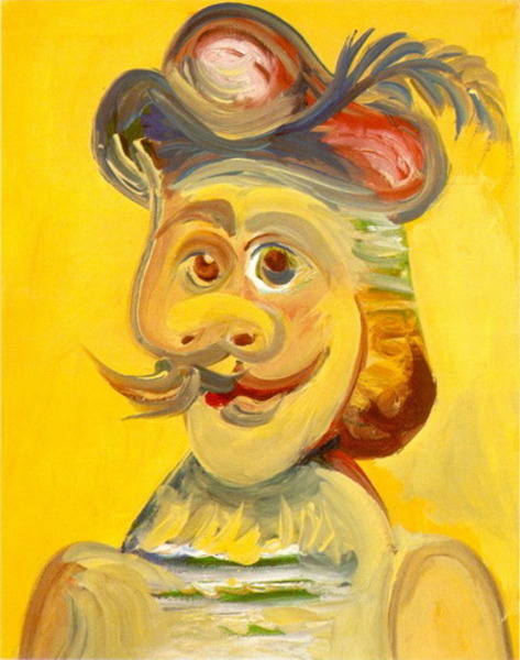 Пабло Пикассо "Голова мушкетера 1." (1971 год)