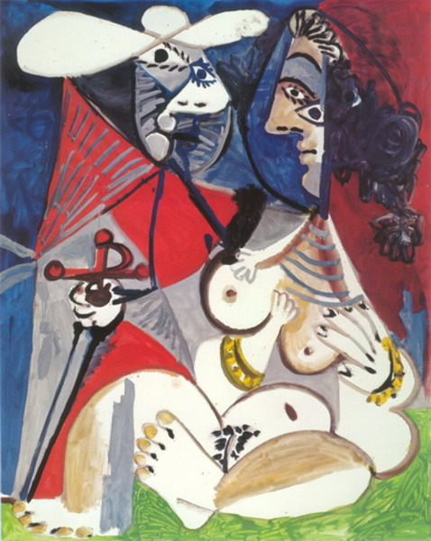 Пабло Пикассо "Матадор и обнаженная женщина 2." (1970 год)