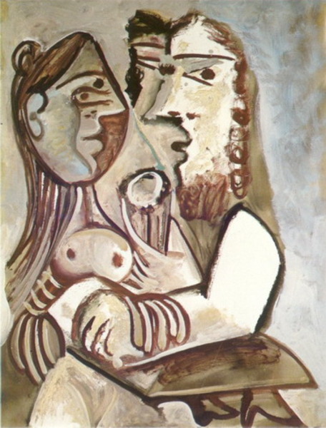 Пабло Пикассо "Мужчина и женщина ." (1971 год)