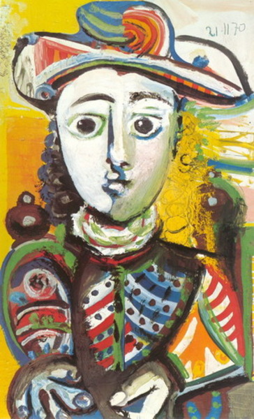 Пабло Пикассо "Сидящая девушка." (1970 год)
