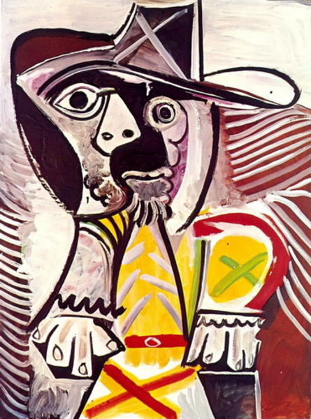 Пабло Пикассо "Сидящий человек 2." (1969 год)