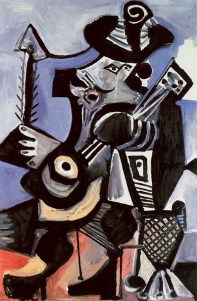 Пабло Пикассо "Музыкант" (Мушкетер с гитарой)." (1972 год)