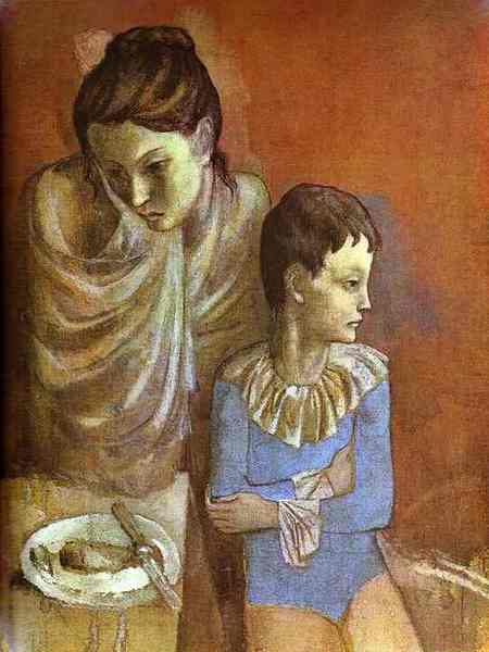 Пабло Пикассо "Акробаты" (Мать и сын)." (1905 год)