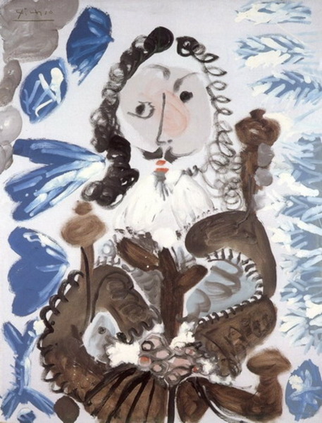 Пабло Пикассо "Мушкетер со сжатыми руками." (1967 год)