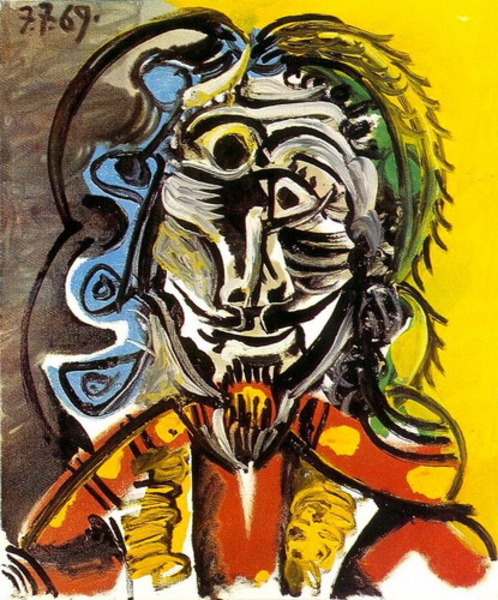 Пабло Пикассо "Бюст мужчины." (1969 год)