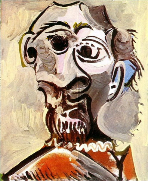 Пабло Пикассо "Голова мужчины 3." (1969 год)