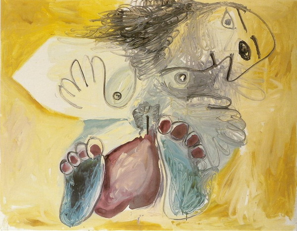 Пабло Пикассо "Лежащая обнаженная." (1967 год)
