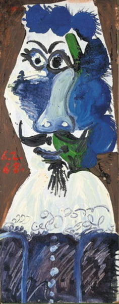 Пабло Пикассо "Бюст мужчины." (1968 год)