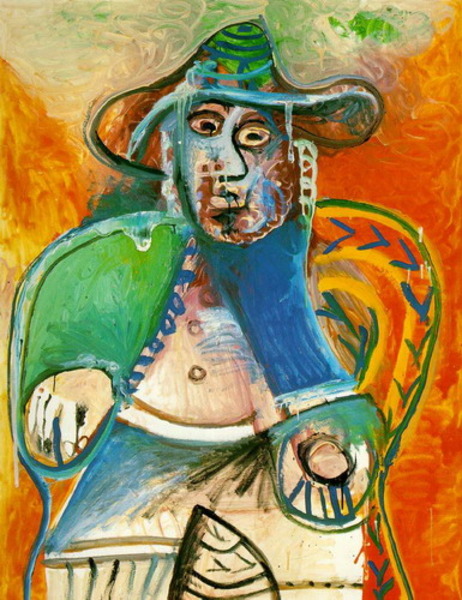 Пабло Пикассо "Сидящий старик." (1970 год)