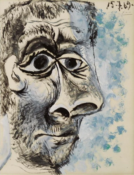 Пабло Пикассо "Голова мужчины 4." (1969 год)
