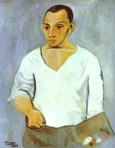 Пабло Пикассо "Автопортрет с палитрой." (1906 год)