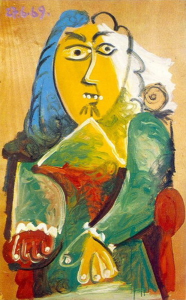Пабло Пикассо "Мужчина в кресле 2." (1969 год)