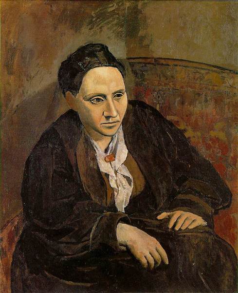 Пабло Пикассо "Портрет Гертруды Стайн." (1906 год)