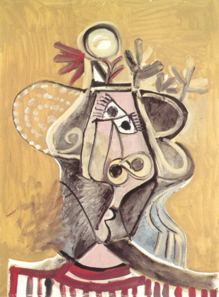 Пабло Пикассо "Голова в шляпе." (1971 год)