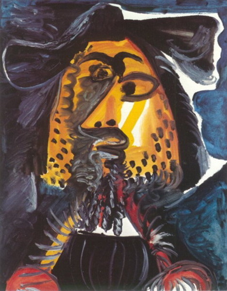 Пабло Пикассо "Голова мужчины 94." (1971 год)