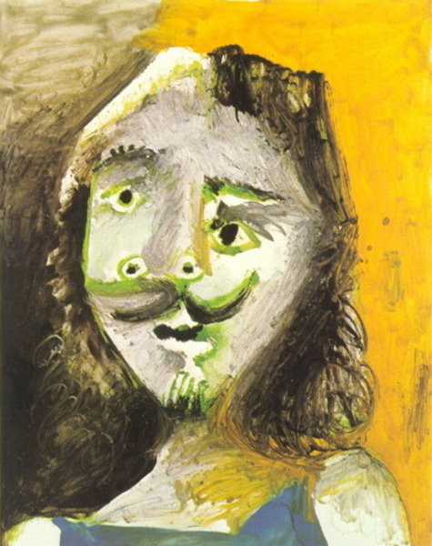 Пабло Пикассо "Голова мужчины 91." (1971 год)