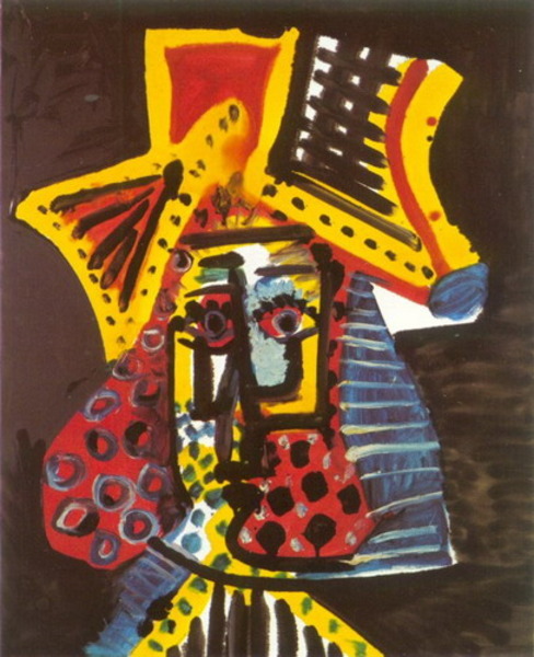 Пабло Пикассо "Голова мужчины 3." (1971 год)