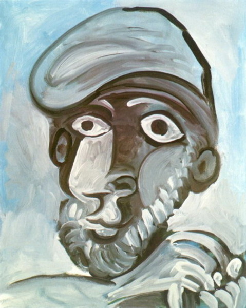 Пабло Пикассо "Портрет мужчины в берете." (1971 год)