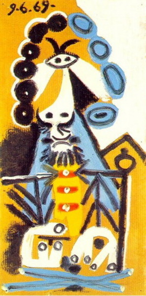 Пабло Пикассо "Бюст мужчины." (1969 год)