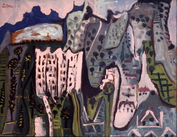 Пабло Пикассо "Пейзаж. Мужен. 1." (1965 год)