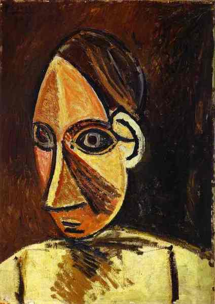 Пабло Пикассо "Голова женщины." (1907 год)