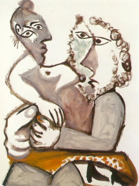 Пабло Пикассо "Сидящая пара 1." (1971 год)