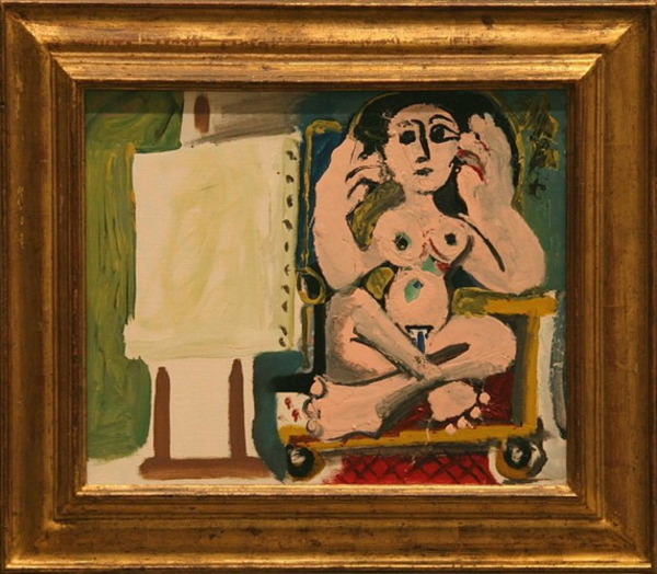 Пабло Пикассо "Модель в ателье 1." (1965 год)