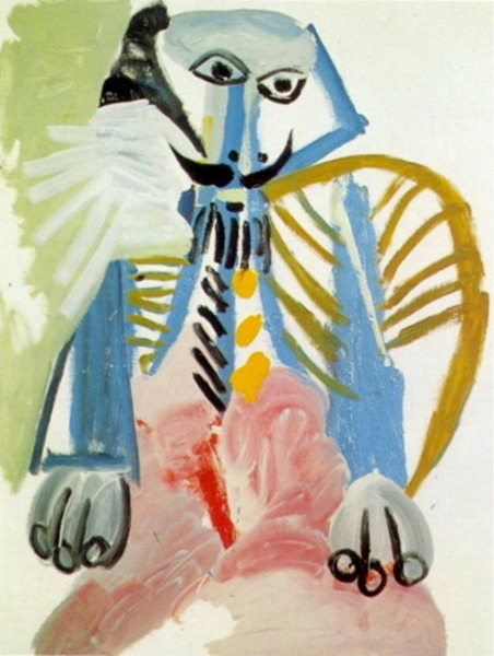 Пабло Пикассо "Сидящий мужчина 6." (1969 год)
